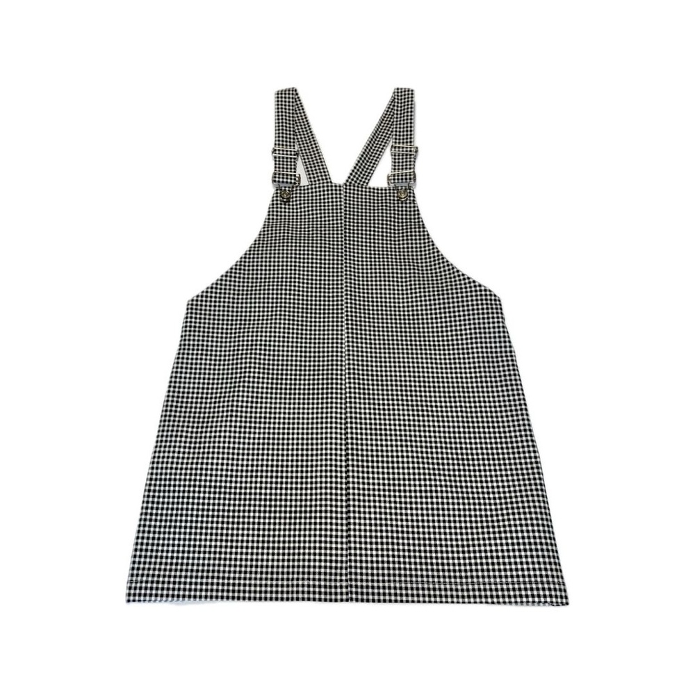 Forever 21 Black & White Checkered Overall Dress